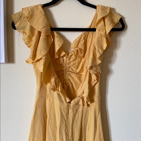 Yellow open back romper - Picture 3 of 3